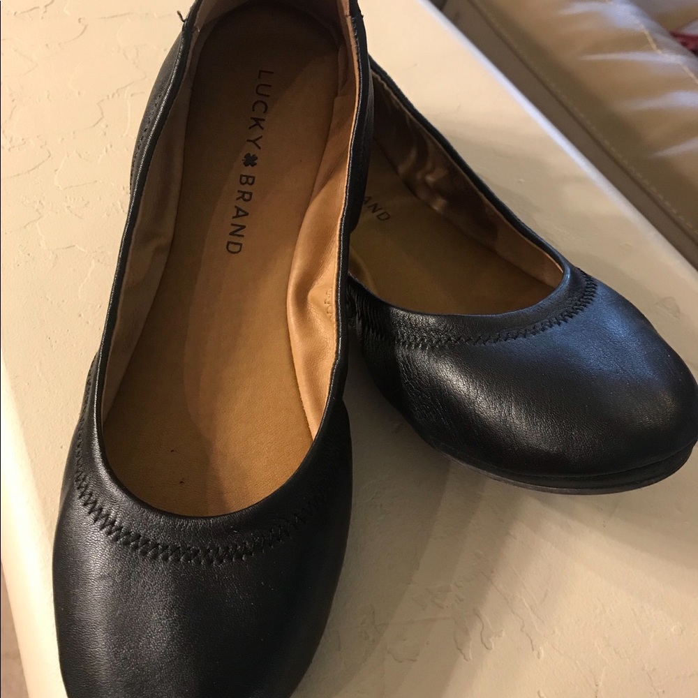 Lucky brand black ballet flats